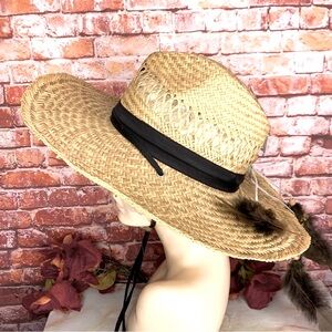 Wide Brimmed Concho Accent Wide Brimmed western Style Sun Hat